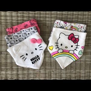 Two sets of hello kitty bibs
